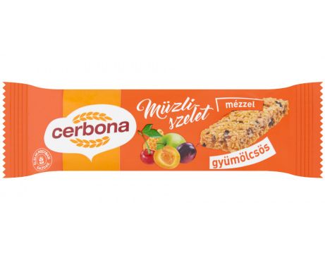 Image of Cerbona Müzliszelet 20g Gyümölcsös Mézzel (IT14226)