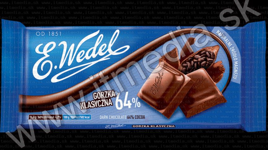 Image of E. Wedel Chocolate 100g (Dark Chocolate 64%) (IT14169)