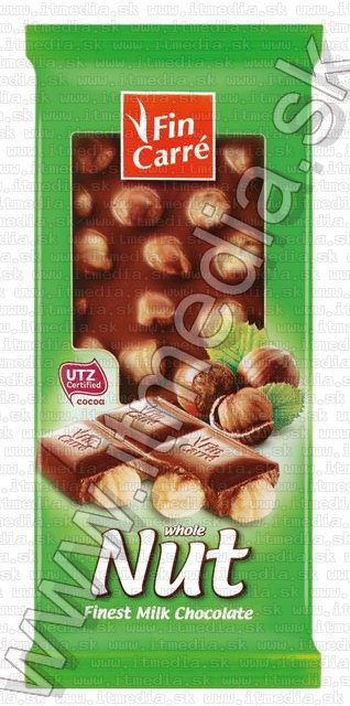 Image of Fin Carré Whole Nut Milk Chocolate 100g *UTZ* (IT13952)