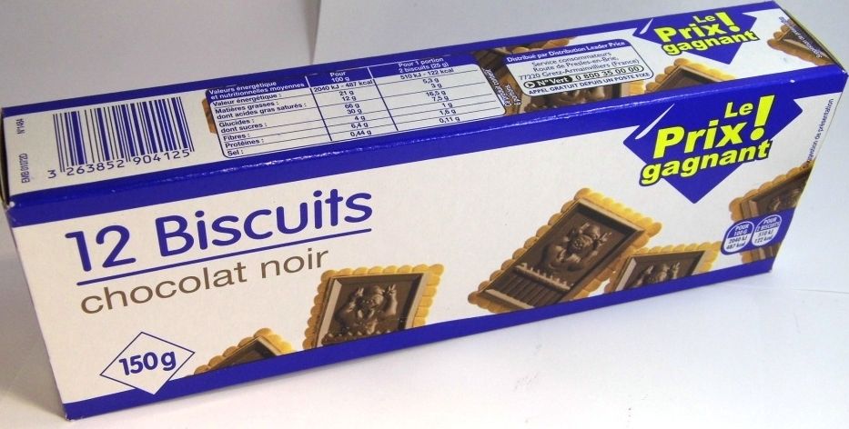 Image of LP 12 csokis keksz 150g (keserű csoki) (IT11744)