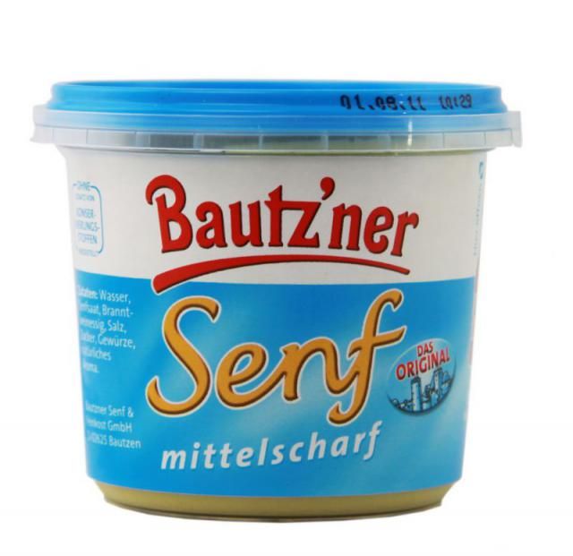 Image of Bautzner mustár (közepesen csípős, mittel sharf) 200ml (IT10347)
