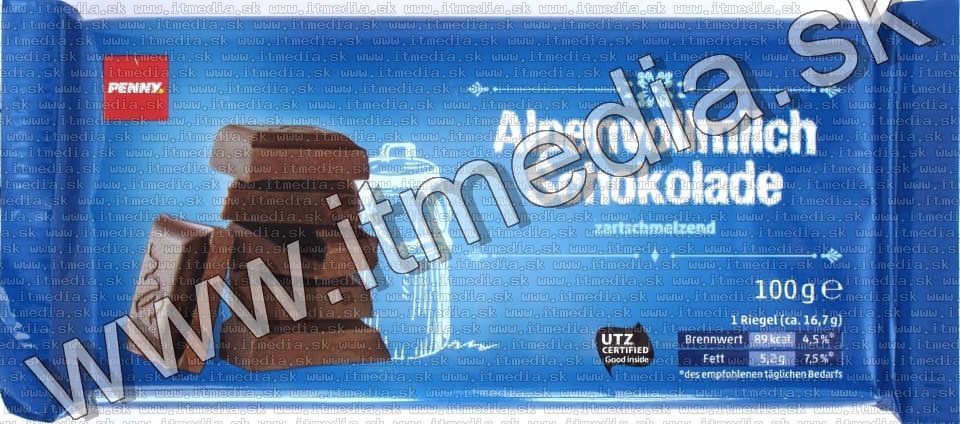 Image of Penny (DE) Milk Chocolate 100g UTZ (IT13358)