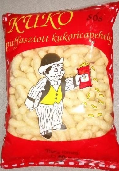 Kuko Sós puffasztott kukoricapehely 60g (IT11661) Image of Kuko Sós puffasztott kukoricapehely 60g (IT11661)