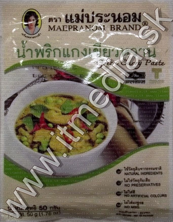 Image of Zöld Curry paszta (Mae Pranom brand) 50g (IT12137)