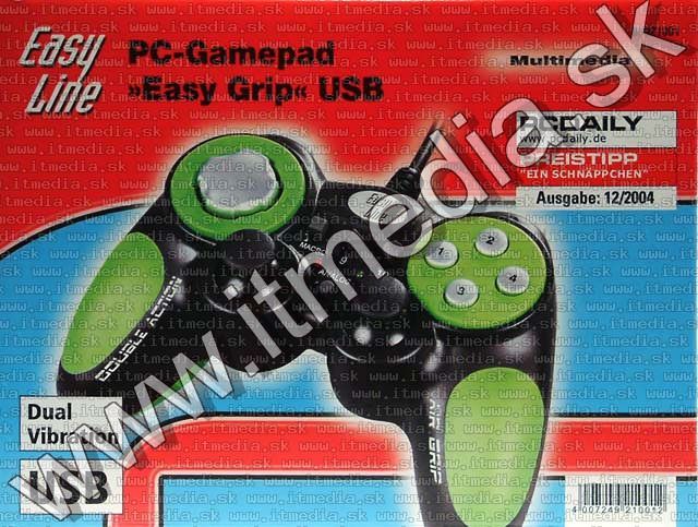 Image of HAMA USB Dual Vibration PC Gamepad *Easy Line* (IT4494)