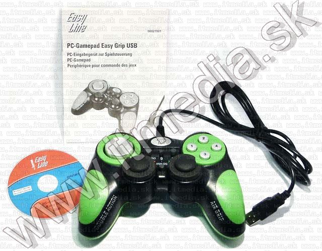 Image of HAMA USB Dual Vibration PC Gamepad *Easy Line* (IT4494)
