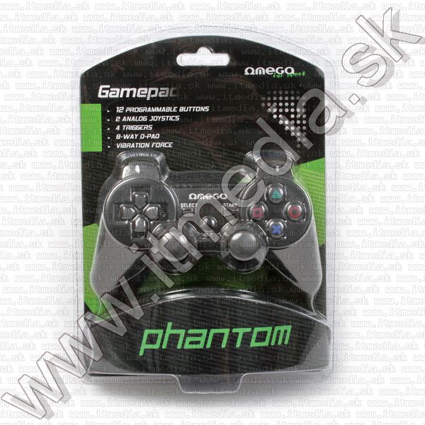 Image of Omega USB játékvezérlő (gamepad) Phanthom Pro (41085) (IT11548)