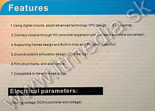 Image of Wii Drum controller adapter (compatible) (IT4397)