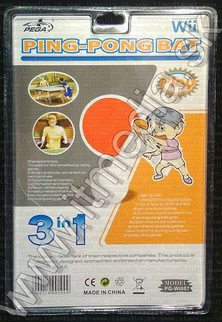 Image of Pega Wii Pingpong adapter set (compatible, Wü) (IT4391)