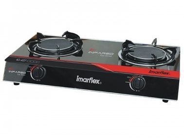 Image of Imarflex Asztali Infra gázfőző (IG-427) 2 főzőfejes (Üveg) (IT12422)