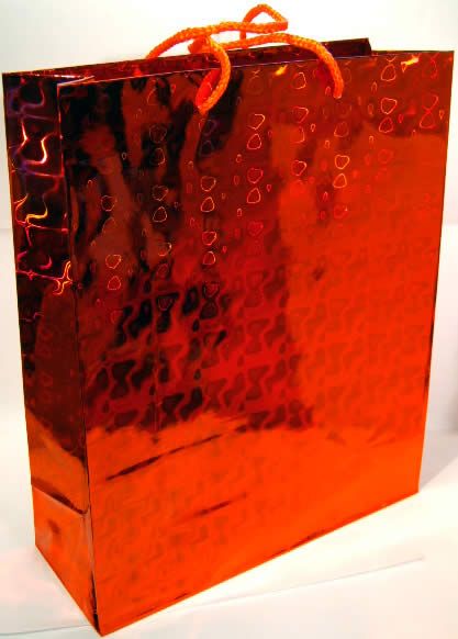 Image of Laser Gift Bag 10x32x43cm *color mix* (IT4141)