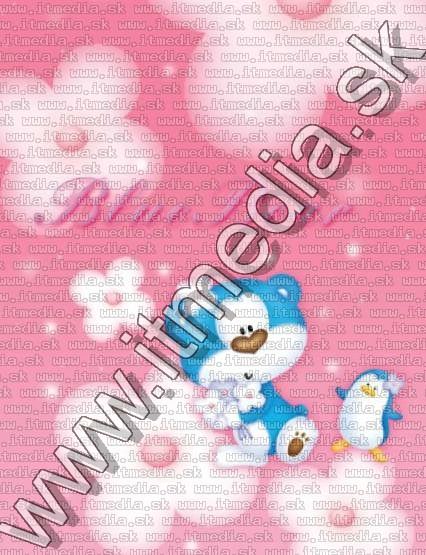 Image of Plastic Gift Bag 9x31x39cm *Ibis and Penguin* *Pink* (IT8179)