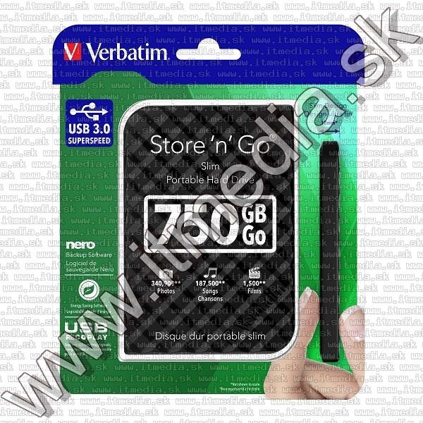 Image of Verbatim External *USB3*  HDD 750 GB 2.5 (53213) (IT12058)