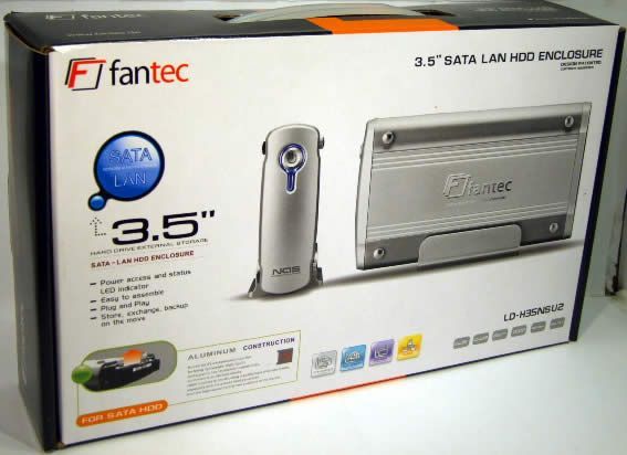 Image of Fantec External SATA LAN housing (3.5) (LD-H35NSU2) (IT3450)