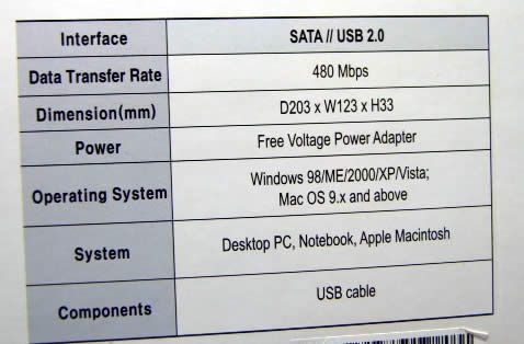 Image of Fantec External SATA housing (3.5) (T35US) (IT3452)