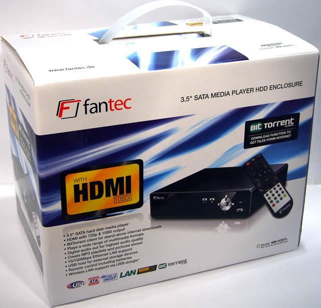 Image of Fantec HDD movileplayer *BitTorrent* (IT3947)