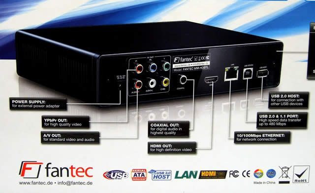 Image of Fantec HDD movileplayer *BitTorrent* (IT3947)