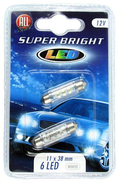 Image of LED HeadLight 11x38 (2-set) *WHITE* 6-led (IT5741)