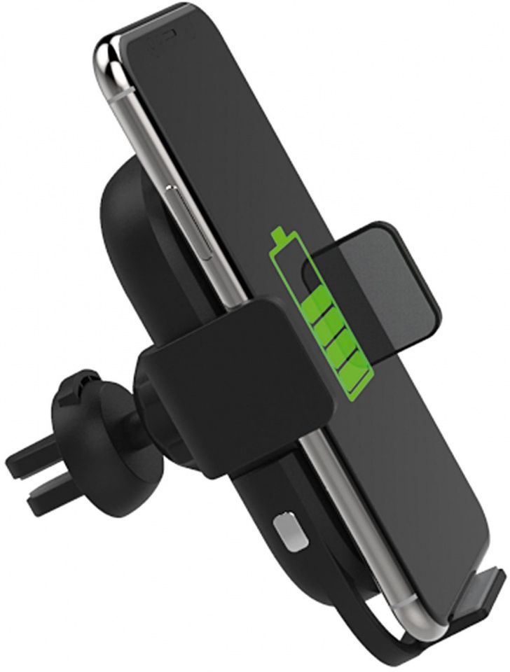 Image of Autós Telefon/PDA tartó *Levegőbeömlőre* QI Vezetéknélküli töltővel !INFO (IT14283)