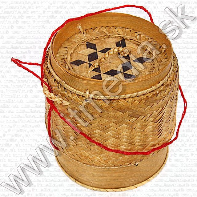 Image of Bambusz rizs tartó edény (kézi készítésű) Kicsi (IT9357)
