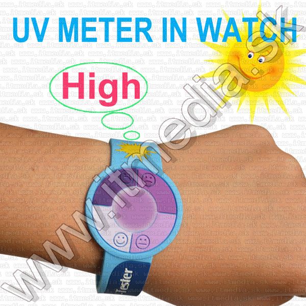 Image of UV sugárzást jelző szilikon karóra (info!) (IT9818)