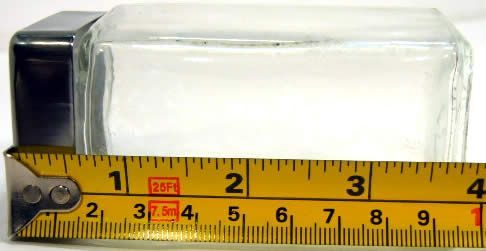 Image of Glass Salt and Pepper Shaker 10cm *square* (IT3963)