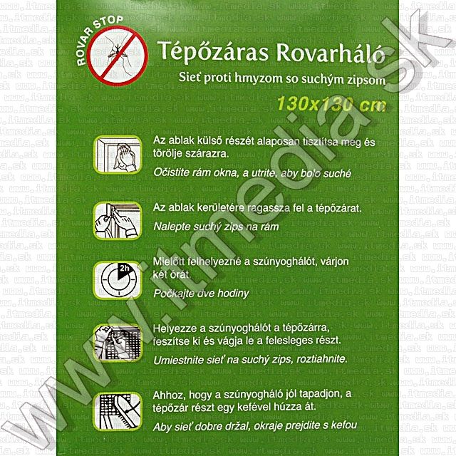 Image of Insect Net Plastic 130x130cm Velcro Mount (IT9102)