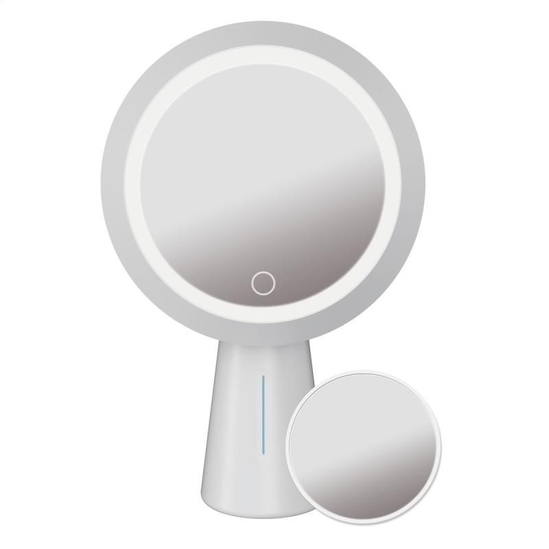 Platinet kozmetikai tükör LED világítással 3W 1200mAh érintő kapcsolós + nagyítós tükör INFO! (IT14243) Image of Platinet kozmetikai tükör LED világítással 3W 1200mAh érintő kapcsolós + nagyítós tükör INFO! (IT14243)