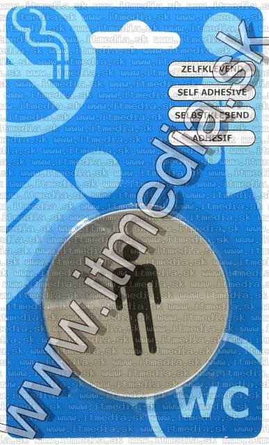 Image of Toilet Sign Self Adhesive 67mm *MEN* (IT5525)