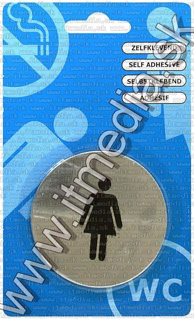 Image of Toilet Sign Self Adhesive 67mm *Woman* (IT5526)