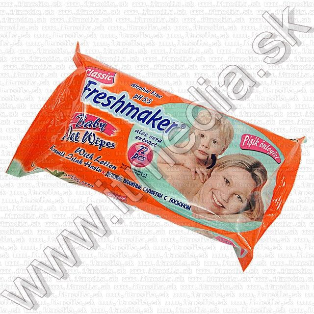 Image of Freshmaker Nedves Törlőkendő 72 darabos PH 5.5 Alkoholmentes (IT9231)