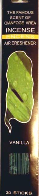 Image of Qianfoge Illatosított füstölők 20db Vanília (IT10413)