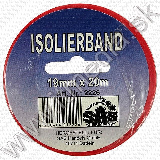 Image of PVC Electrical Tape RED 19mm x 20m (IT8073)