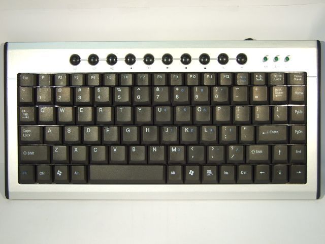 Image of Slim *Multimedia* USB keyboard, Black ENG (IT0846)