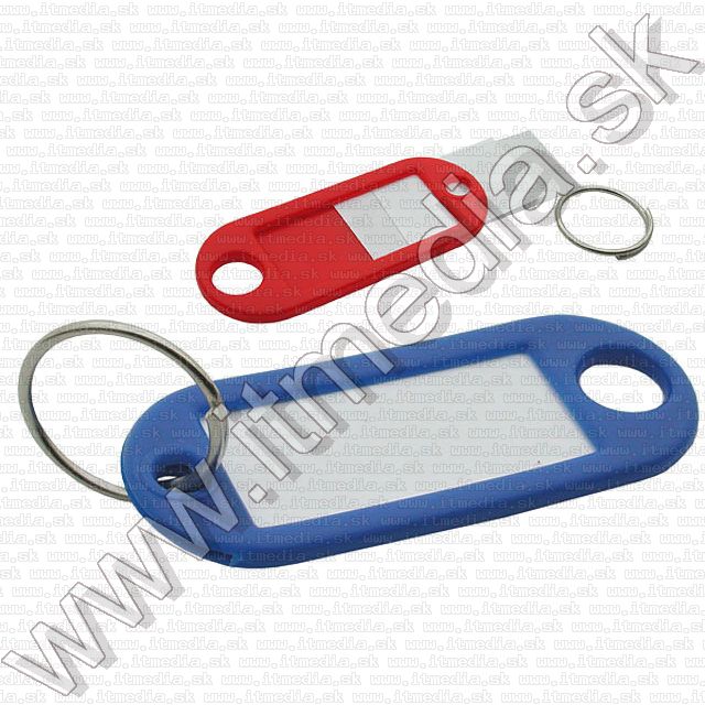 Image of Műanyag Kulcsjelölő Ovális Feliratozható (IT9894)