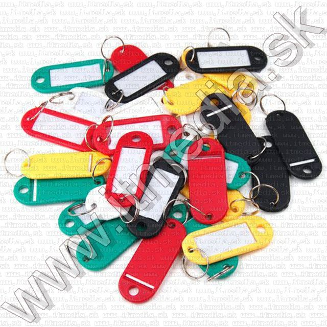 Image of Műanyag Kulcsjelölő Ovális Feliratozható (IT9894)