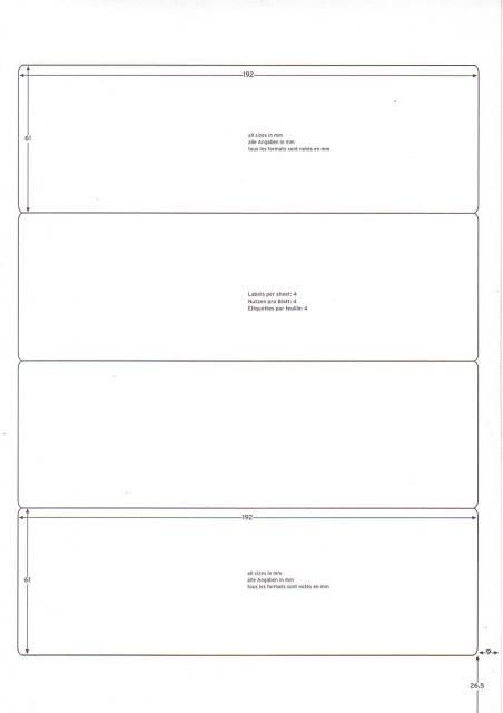 Image of Europe 100 self-adhesive labels A4 (4*)192x61mm (25) (IT5715)