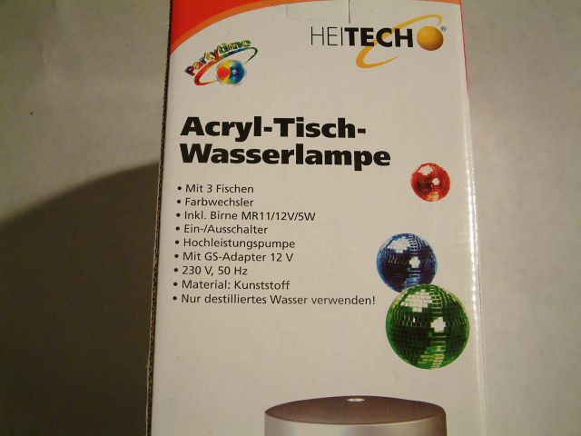 Image of Acryl Desk Water Effect Lamp 3 fish (IT1551)