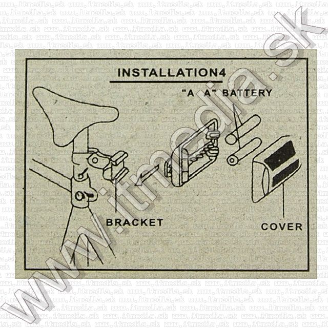 Image of Plan LED Bicycle Lamp, Rear (RED) (IT8080)