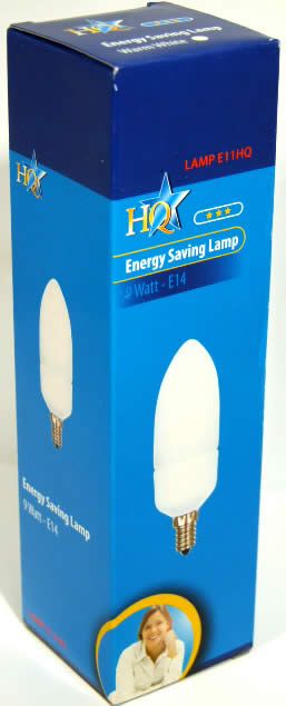 Image of HQ Energy Saving Lamp *E14* 9W (E11HQ) (IT3941)
