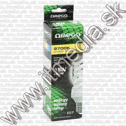 Image of Omega Energy Saving Lamp *E27* *Spiral* 18W Warm White (82W) (IT7366)