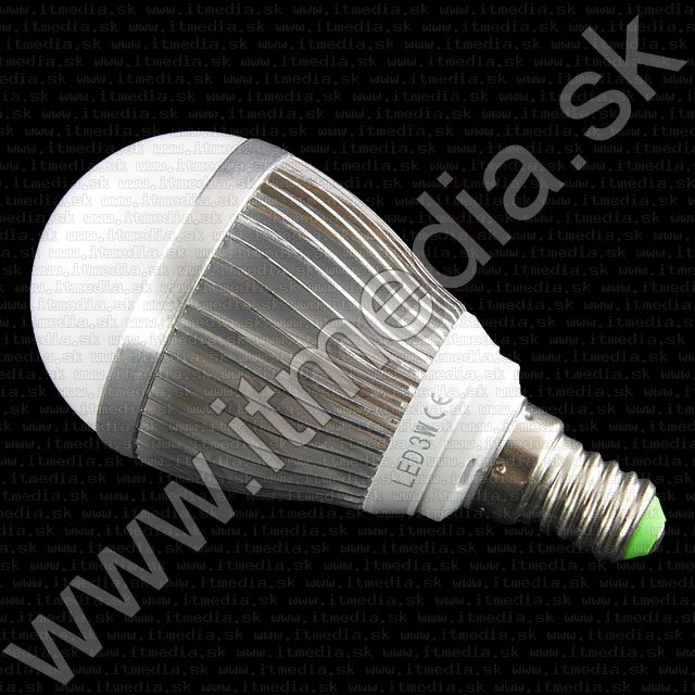 Image of Led Lampbulb, E14 *Cold White* (3Watt) ALU Housing (IT10003)