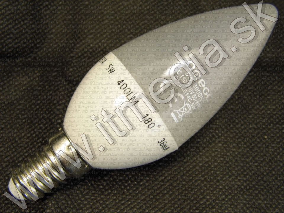 Image of Ledes gyertya lámpa E14 Hideg Fehér 5W 6000K 400 lumen [35W] (IT11513)