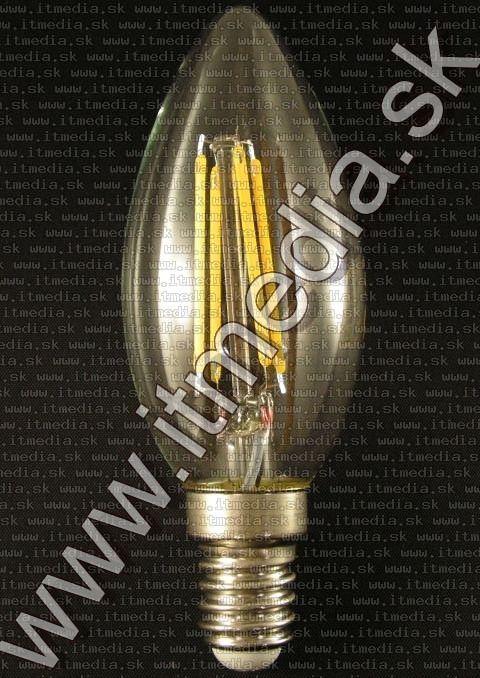 Image of Dekorációs LED izzó E14 4W 2800K Meleg fehér Gyertya (IT12957)