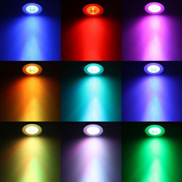 Image of Led Spotlamp, E27 3x1W RGB (remote) INFO! (IT10503)