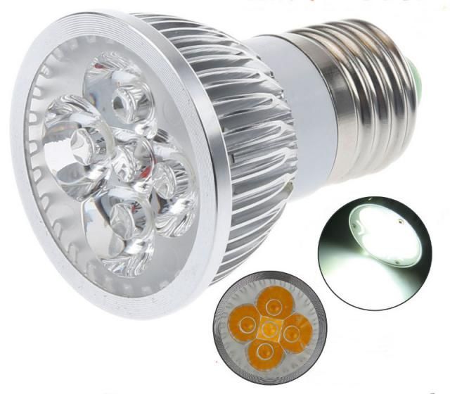 Image of Led Spotlamp, E27 5x3W Cold White INFO! (IT10184)