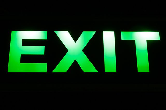 Image of LED Exit Sign with battery (IT9997)