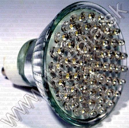 Image of Led Spotlamp, GU10 white (60 White 3mm LED) (0687) NOGAR (IT2696)