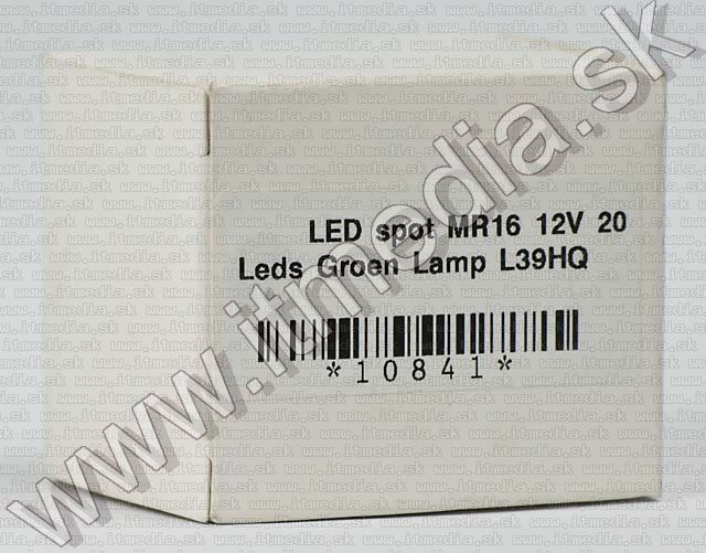 Image of Led Spotlamp, MR16 (12v) *Green* (20led) (IT4437)