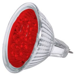 Image of Led Spotlamp, MR16 (12v) *Red* (20led) (IT4438)